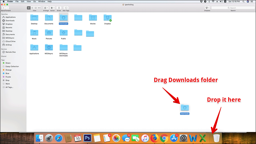Move Download Folder To Dock Mac